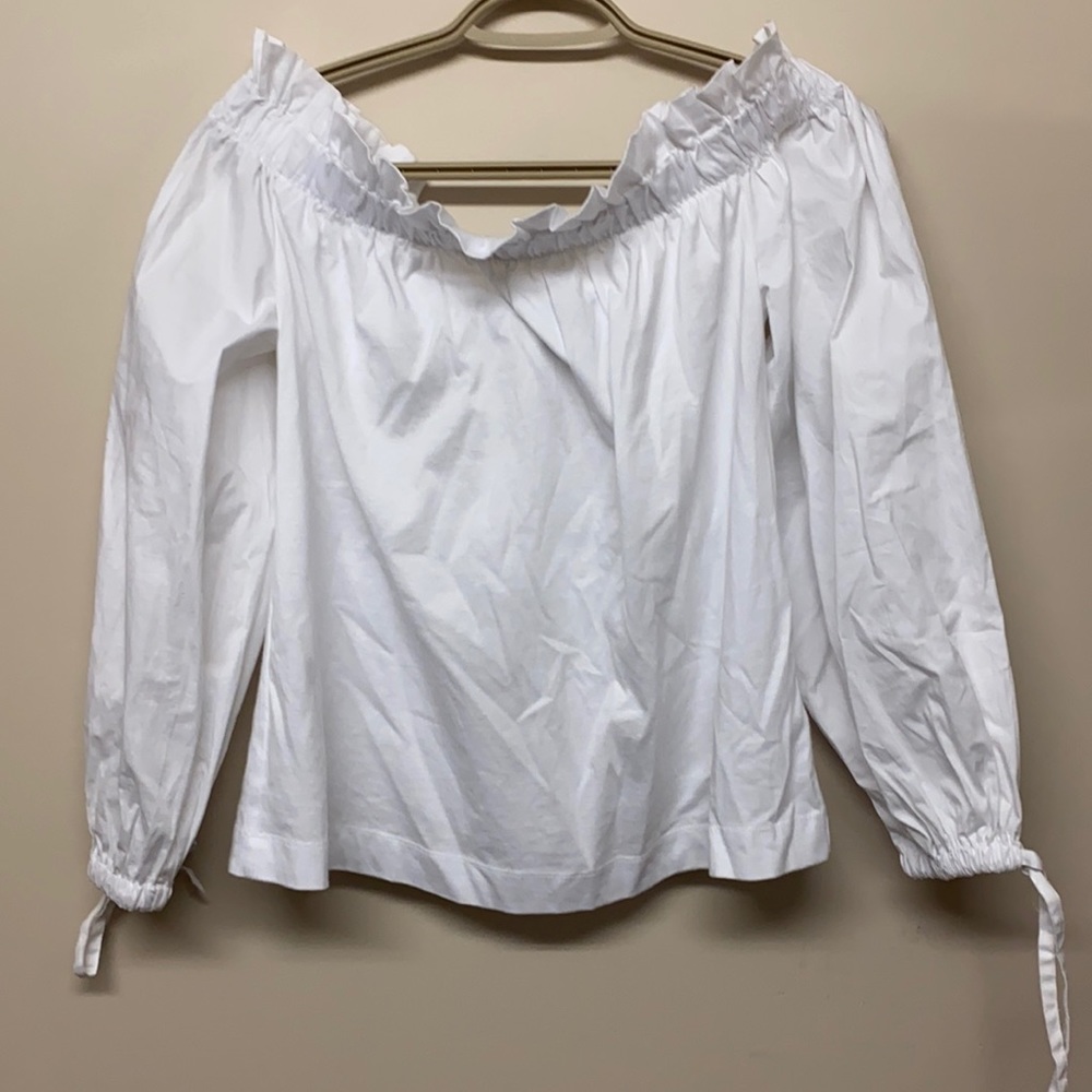 Banana republic white off shoulder top